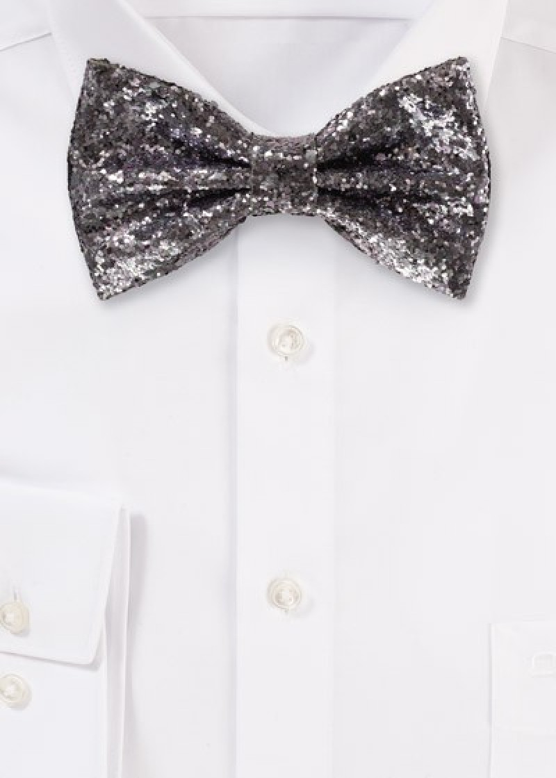 Glitter herenstrik grijs