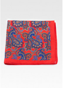 Cavalier Sjaal Speels Paisley Motief Rood