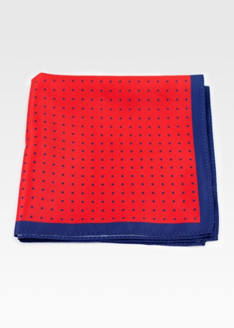 Decoratieve sjaal klassiek stippendesign rood