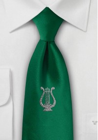 Zakelijke stropdas Lyra dennengroen