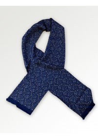 Dassjaal Klein Paisley motief Donkerblauw