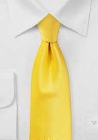 Zakelijke stropdas gestructureerd uni geel