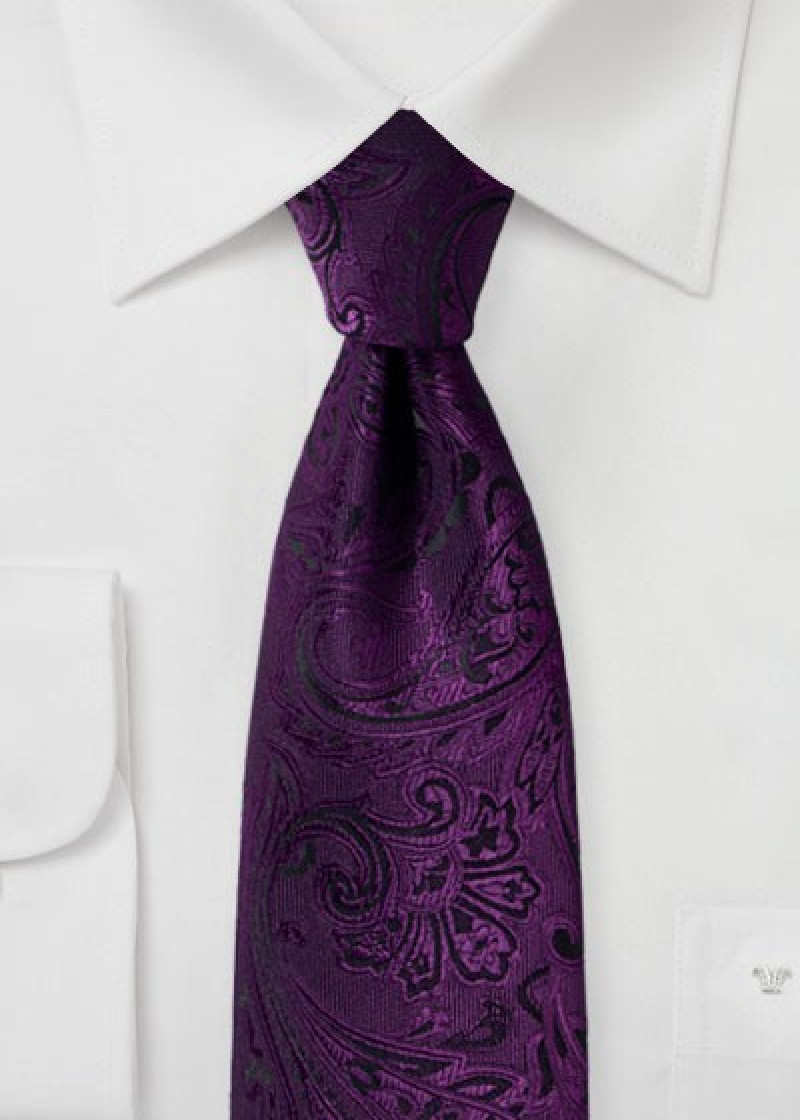 Zakelijke stropdas gecultiveerd paisley motief