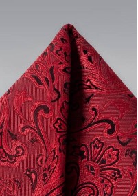 Decoratieve sjaal vrolijk paisley motief rood