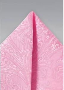Ziertuch lebensfrohes Paisleymuster rose