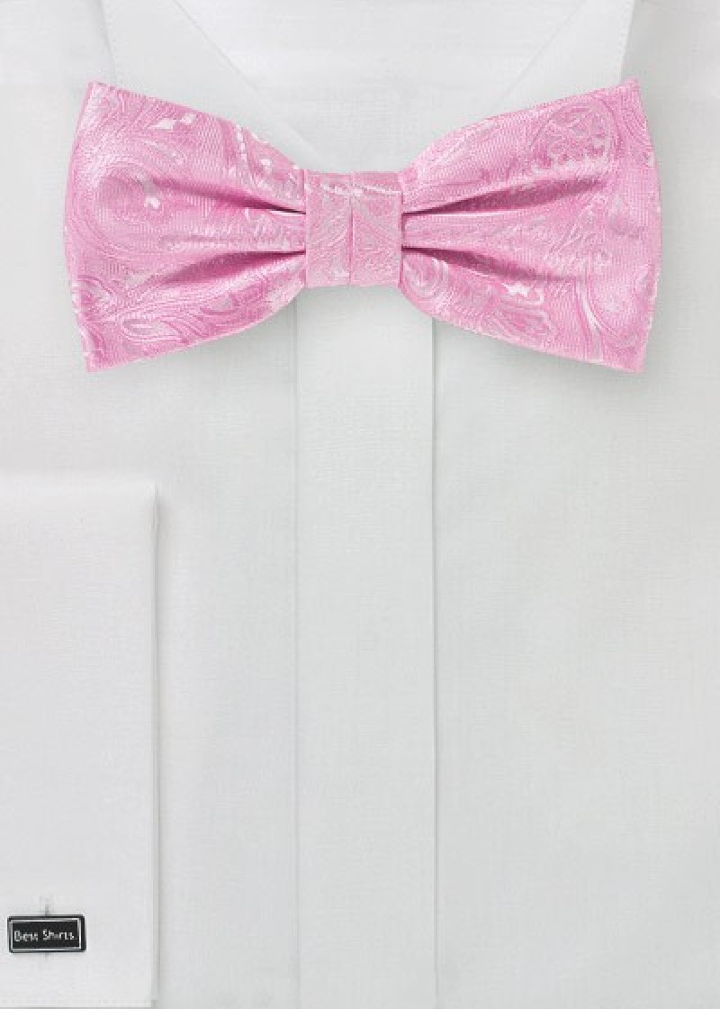 Heren Strik Top Fashion Paisley Motief Roze