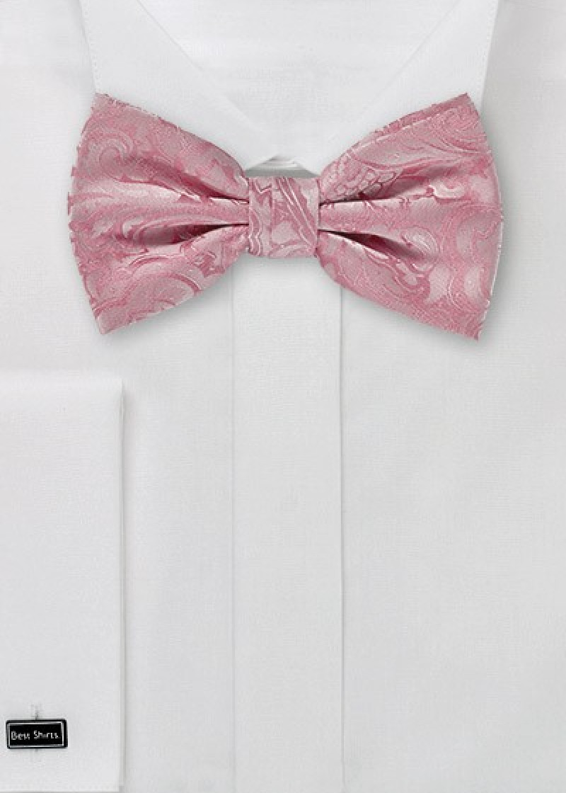 Herenstrik rietdecor roze