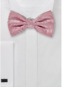 Herrenschleife Ranken-Pattern rosa