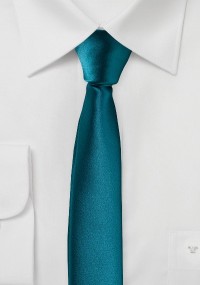Extra schmale Krawatte dunkeltürkis