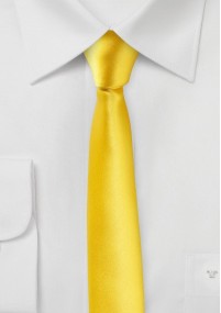 Extra smalle stropdas geel
