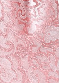 Markante XXL-Krawatte im Paisley-Look rosa