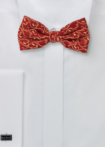 Strik Bloemenpatroon Medium Rood