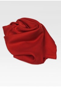Dames sjaal zijde medium rood monochroom