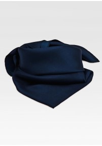 Sjaal zijde middernachtblauw effen