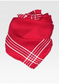Dames sjaal medium rood gestreept