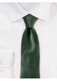 Seiden-Krawatte dezenter Glanz dunkelgrün