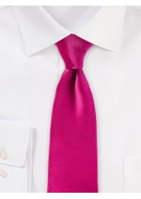 Seiden-Herrenkrawatte eleganter Satinschimmer pinkfarben