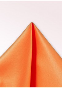 Zakdoek zijde monochroom koper-oranje