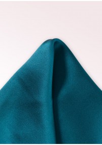 Ornamentdoek zijde eenkleurig blauwgroen