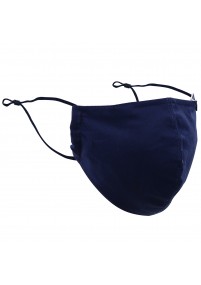 Mond-neusmasker effen donkerblauw