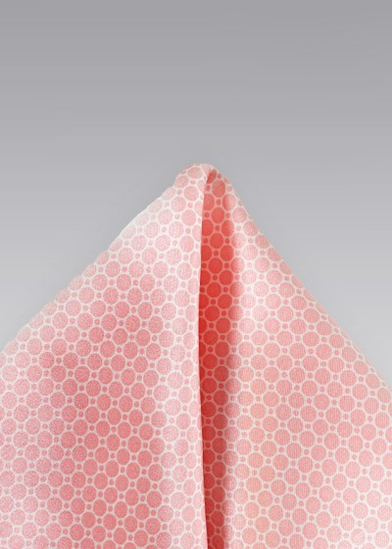 Pocket square honingraatstructuur rosé