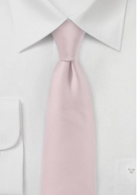 Stylische Krawatte monochrom blush-rosé