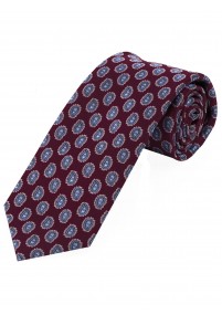 Modische Krawatte Paisleymotiv bordeauxrot