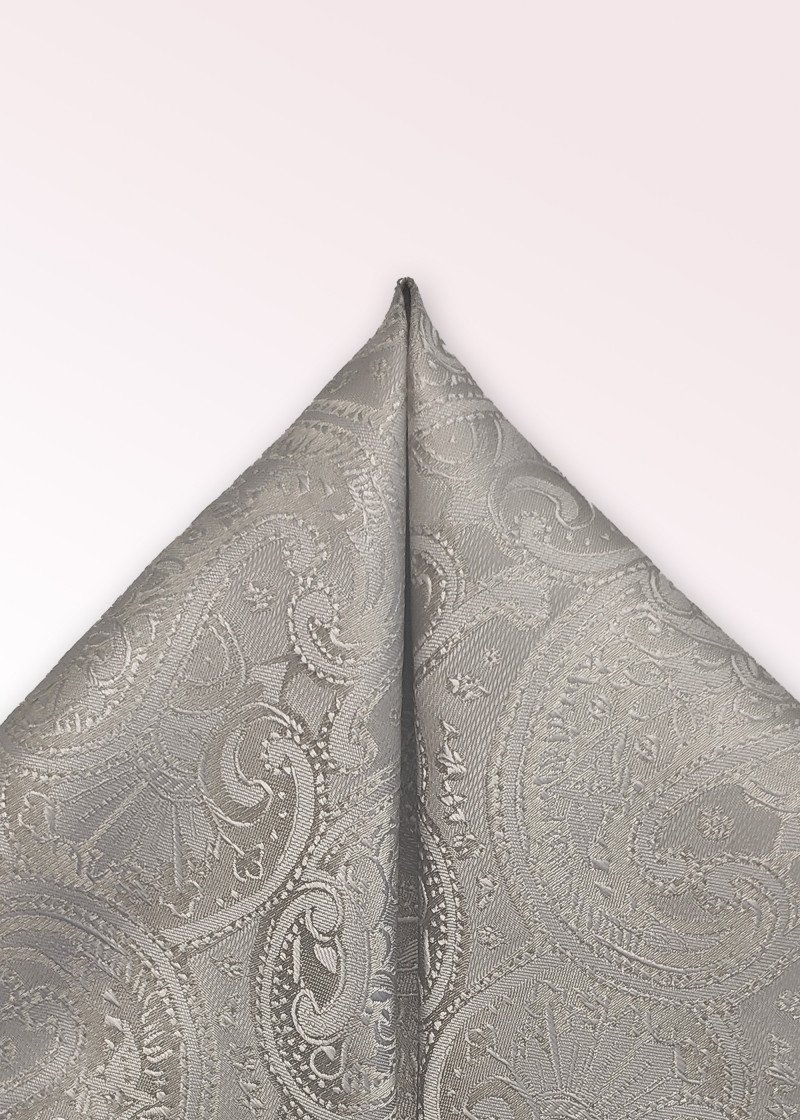 Decoratieve sjaal Paisley-patroon Medium Grijs