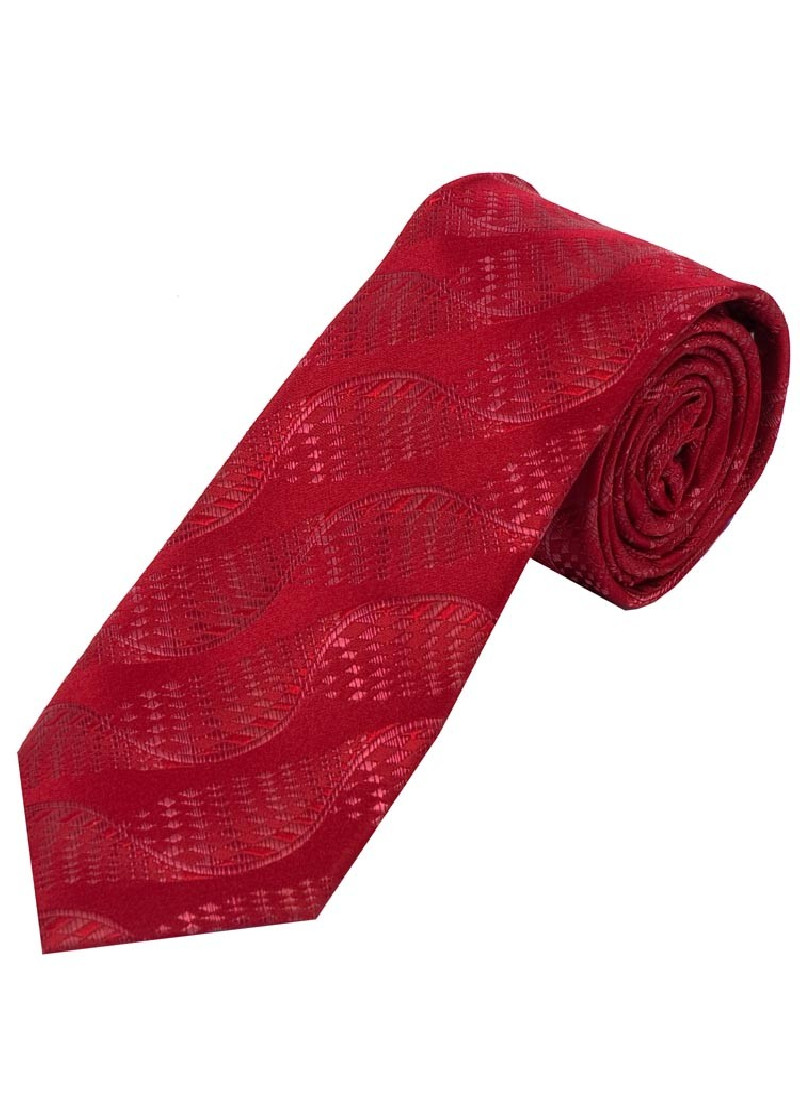 Stropdas golfpatroon rood
