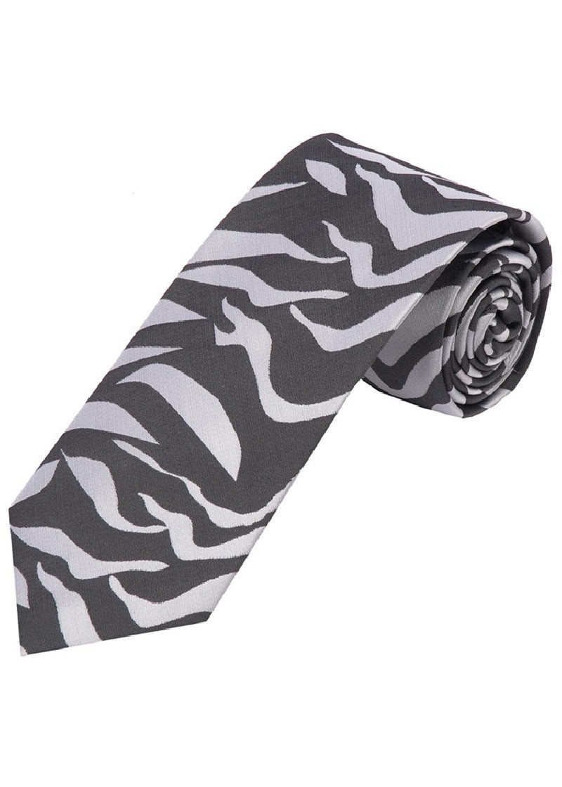 Stropdas golfpatroon grijs