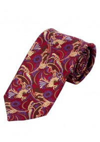 Modieuze stropdas slinger patroon rood