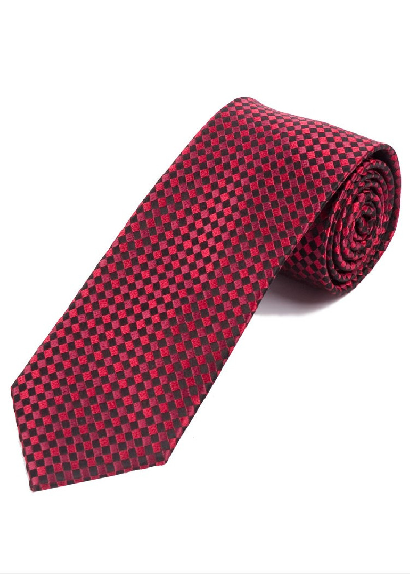 Stropdas elegant gaas oppervlak zwart rood