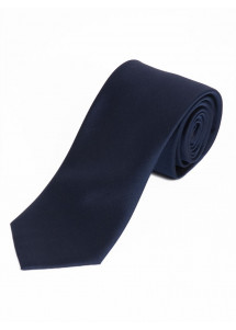 Satijnen stropdas zijde effen marineblauw