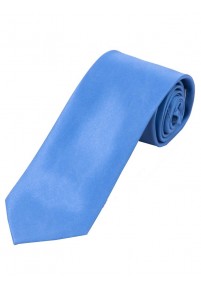 Satijnen stropdas zijde effen duifblauw