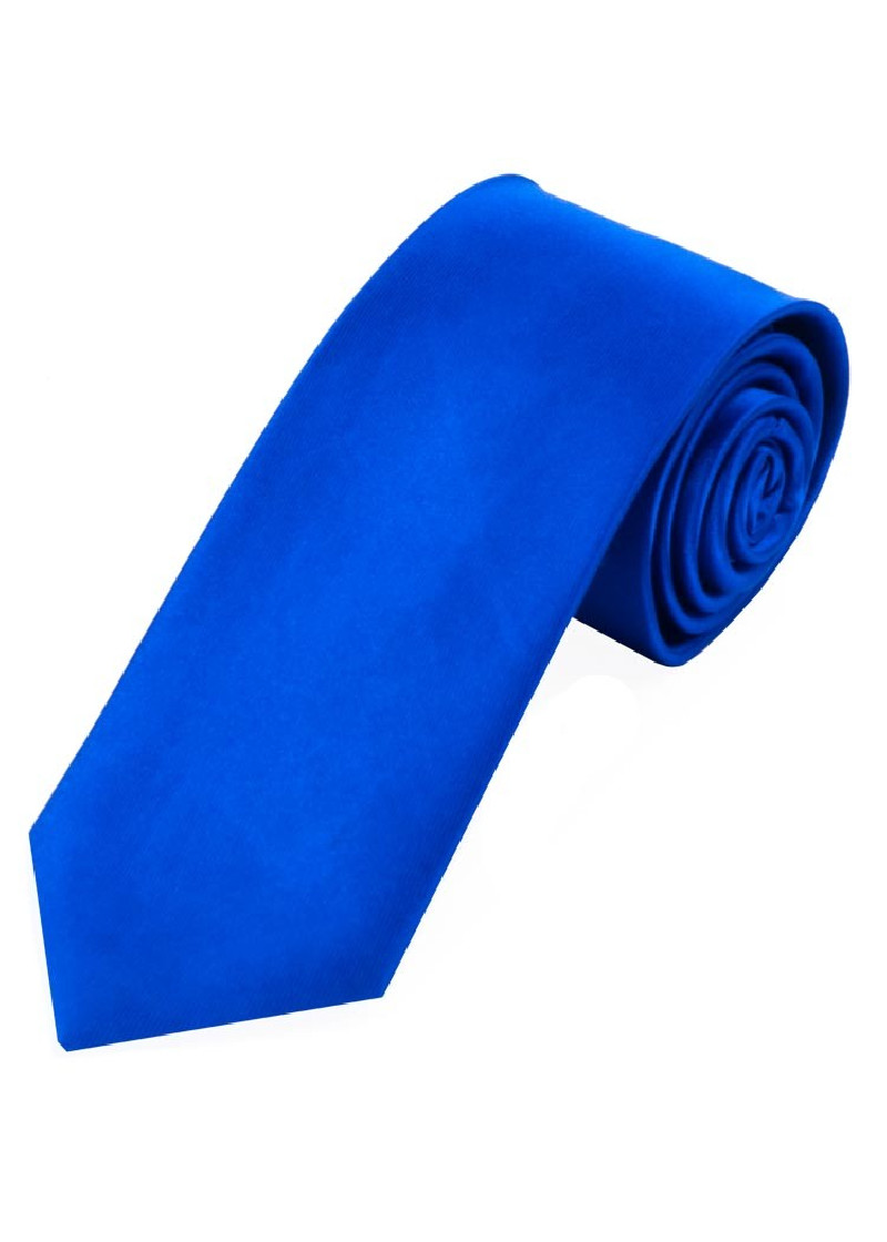 Satijn Business Tie Silk Plain Royal