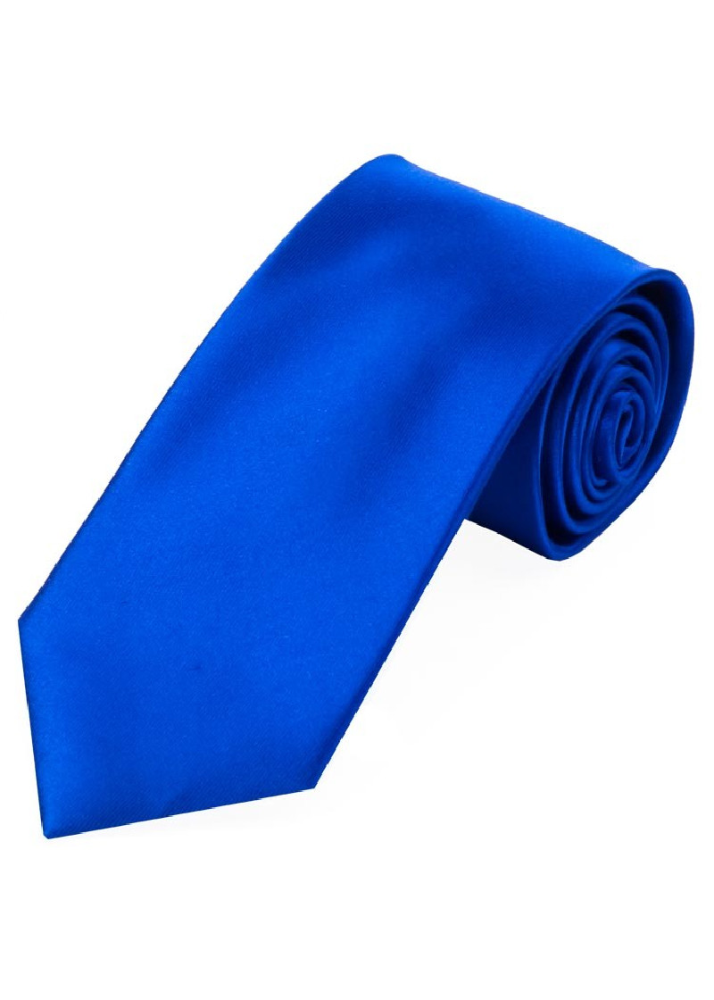 Satijn Herenstropdas Zijde Effen Ultramarijn