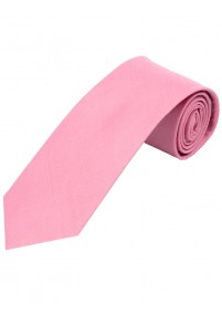 Satin-Krawatte Seide monochrom rosa