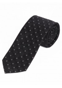 Business Tie Teal Zwart Vierkante Ornamenten