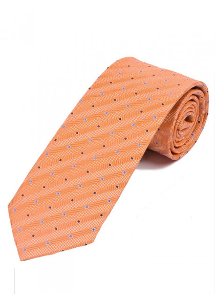 Krawatte Pünktchen apricot