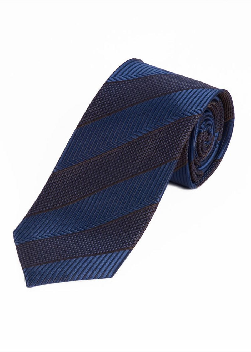 Stropdas marineblauw structuurdecor