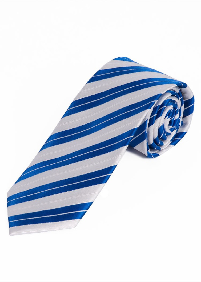 Stropdas wit blauw
