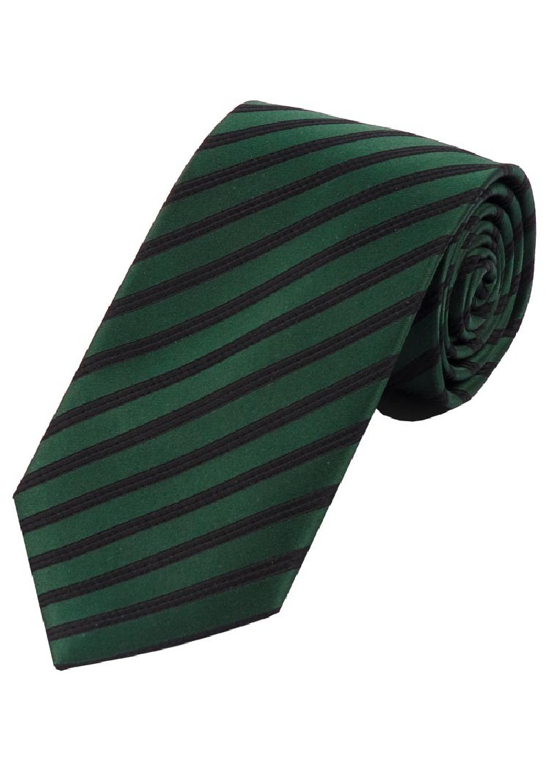 Stripe Business Tie Fir Green Black