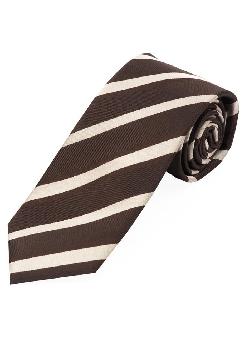 Stropdas chocoladebruin beige