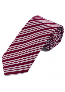 Stropdas bordeaux parelwit