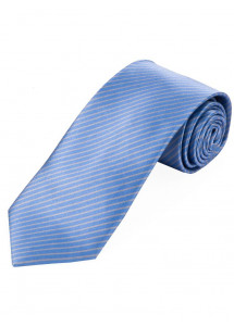 Stropdas dunne strepen duifblauw parelwit