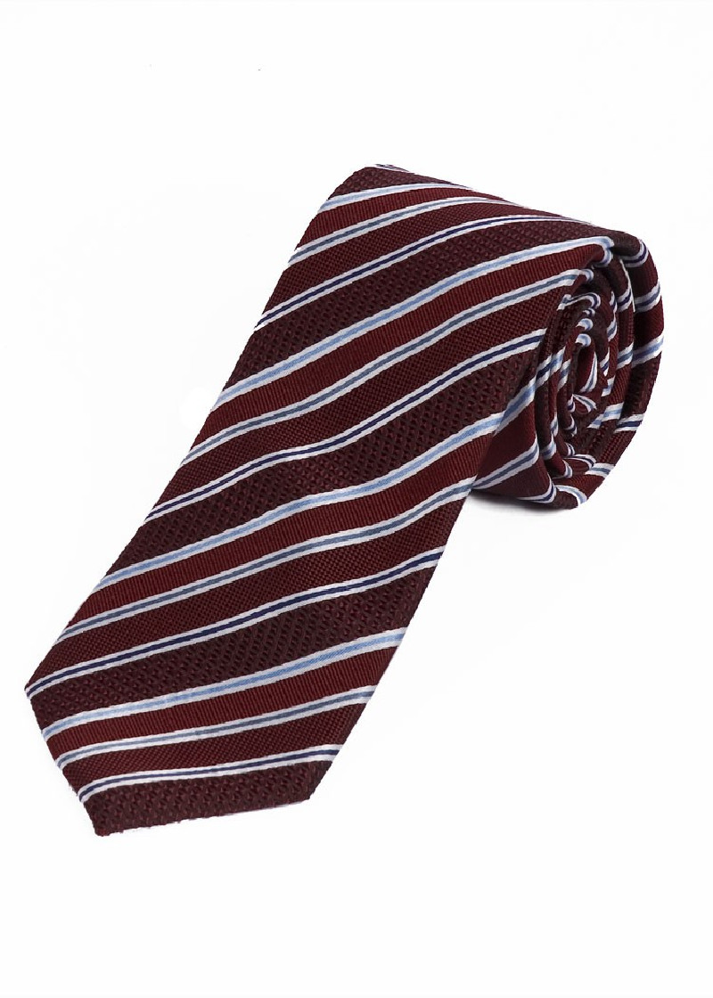 Stropdas Stylish Stripe Decor Medium Bruin