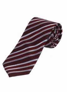 Stropdas Stylish Stripe Decor Medium Bruin...