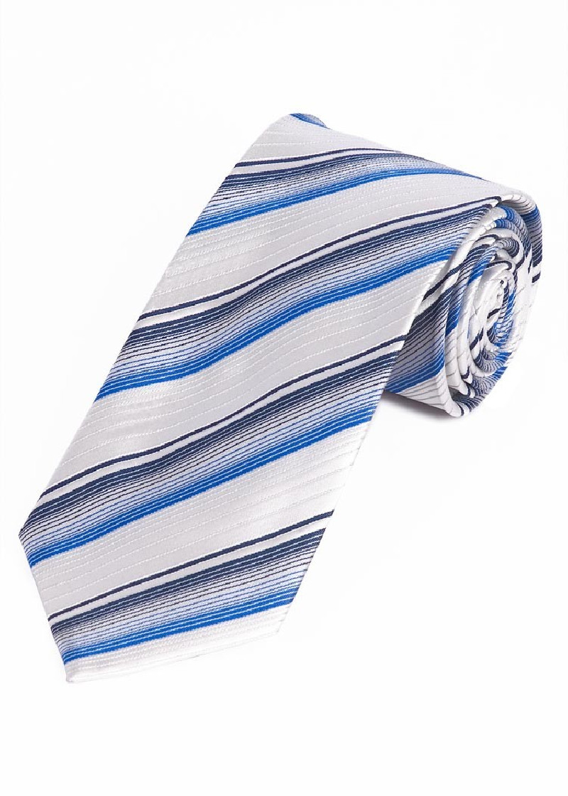 Herenstropdas Noble Stripe Pattern White Light