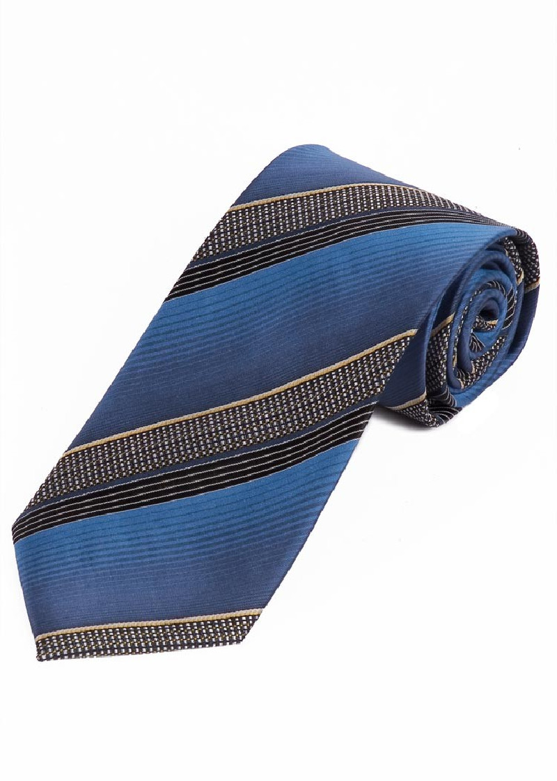 Modieuze Gestreepte Inkt Zwart Blauw Beige