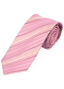 Stropdas dynamisch streepdesign roze, wit...